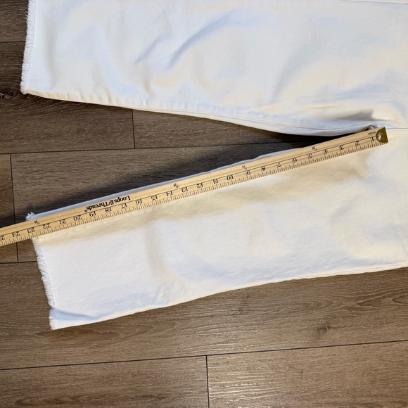 Elegant Cream Straight Leg Women's Jeans - Picture 10 of 11